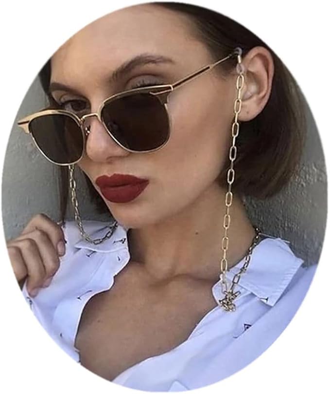 asphire 哥特式回形针链眼镜链项链朋克太阳镜支架绳波西米亚阅读眼镜